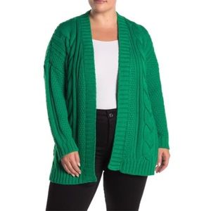 NWT One A Cable Knit Cardigan Sweater